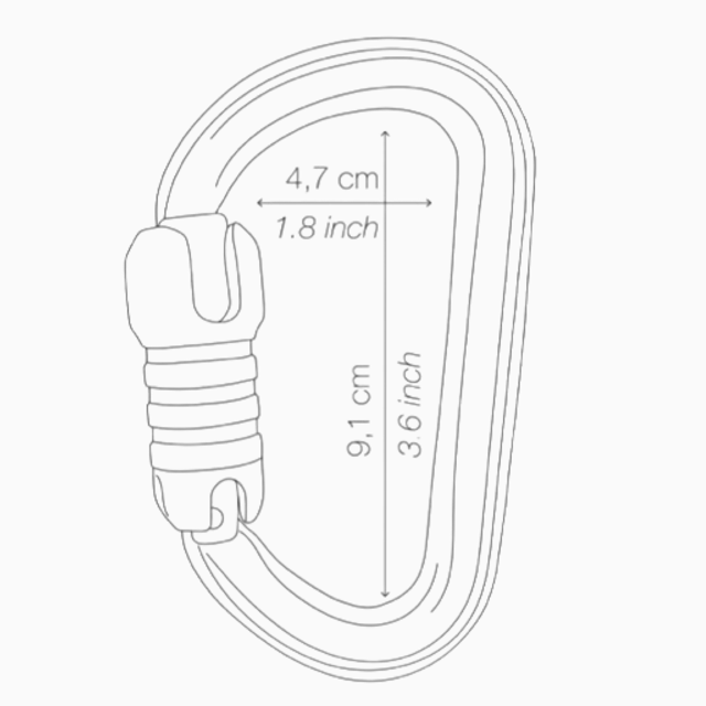Bm'D Aluminum Carabiner