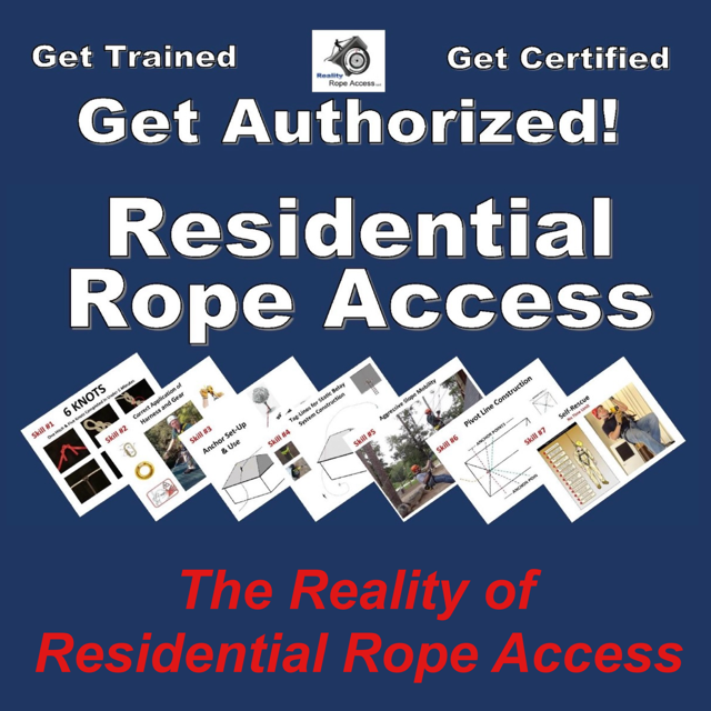 Residential Rope Access Certification Training for April 29th & 30th